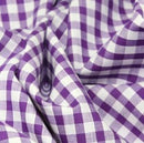 Gingham 1/4" Checks Polycotton Dress Craft Fabric - Bull Ring Fabrics