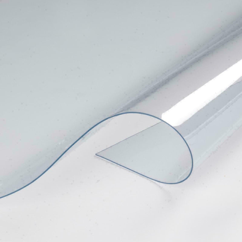 Glass Clear Plastic PVC Table Protector Vinyl Tablecloth 140cm - Bull Ring Fabrics