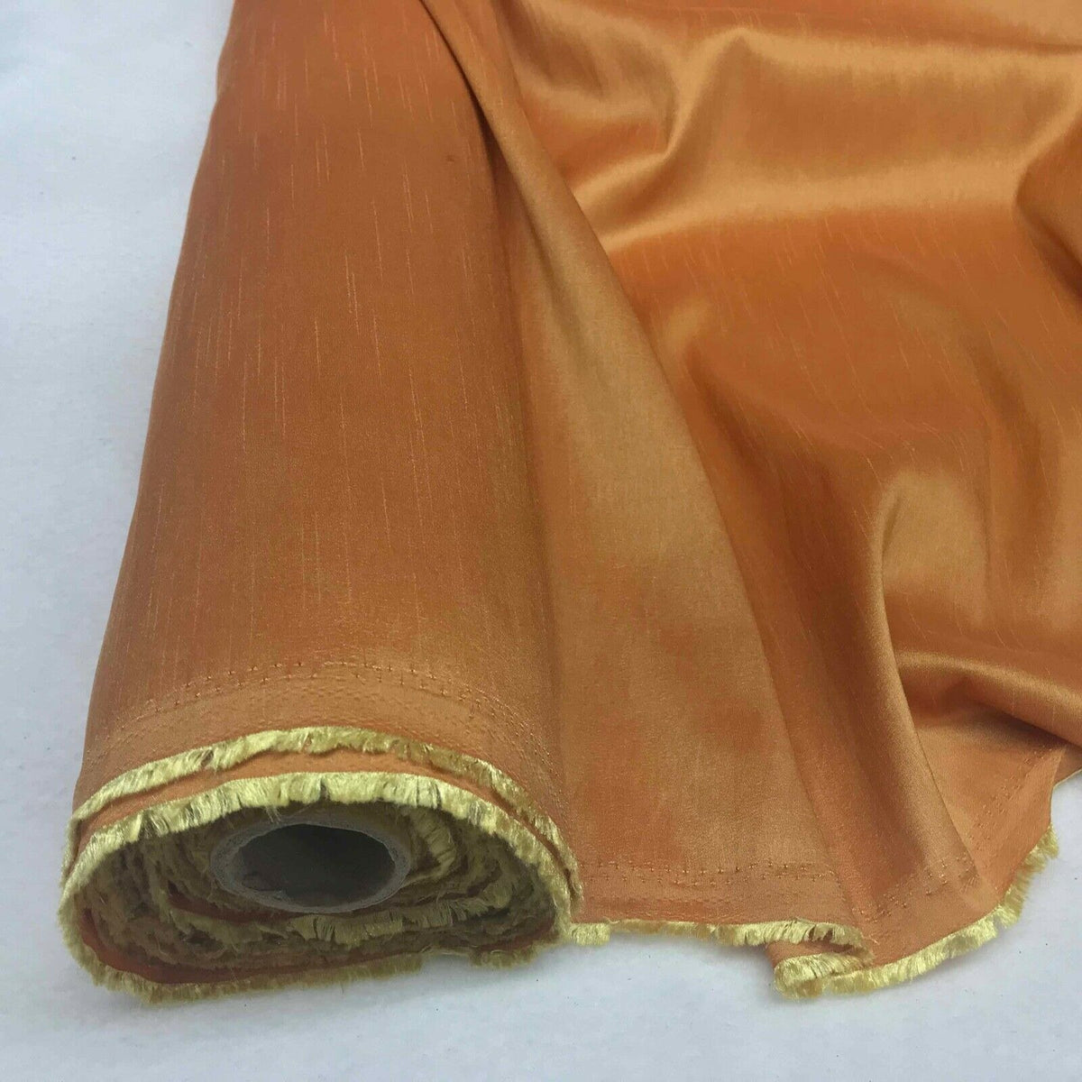 GOLD Faux Silk Slub Taffeta Fabric Wedding Dress Waistcoats Evening Party Wear - Bull Ring Fabrics