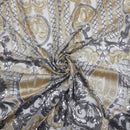 Heavy Sequinned Stretch Lace Power Mesh Net Bridal Dress Fabric - Bull Ring Fabrics