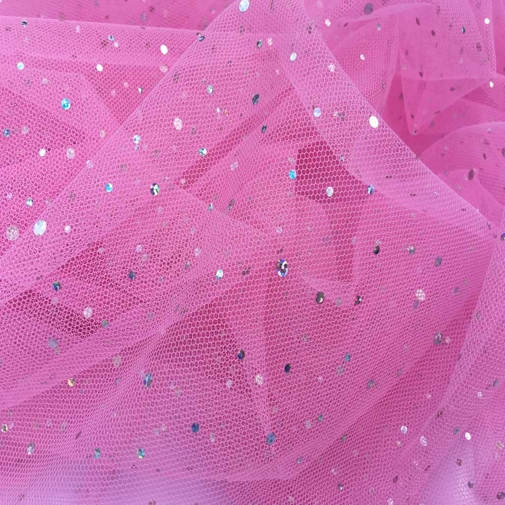 Hologram Sequin Tutu Spangle Tulle Net Fabric - Bull Ring Fabrics
