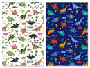 Kids Fun Dinosaurs Print 100% Cotton Poplin Fabric Rose & Hubble 45" - Bull Ring Fabrics