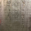 Metallic Gold Floral PVC Oilcloth Fabric Printed Tablecloth - Bull Ring Fabrics