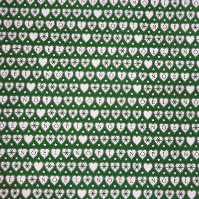 Neol Hearts Xmas Polycotton Fabric 45" - Bull Ring Fabrics