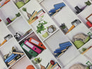 Office Bookshelf Digital Print Cotton Furnishing Fabric - Bull Ring Fabrics