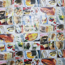 Oilcloth PVC Macrons Cakes Dessert Bar Printed Tablecloth 54" - Bull Ring Fabrics
