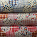 Patchwork Hexagons Floral Quilting Cotton Fabric - Bull Ring Fabrics