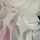Plain Voile Draping Fabric 150cm, Ivory/Cream - Bull Ring Fabrics