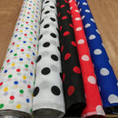 Polka Dot Spots Print Polycotton Dress Fabric 112cm - Bull Ring Fabrics