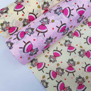 Princess Girls & Tiny Hearts PolyCotton Fabric 45" - Bull Ring Fabrics