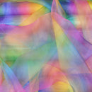 Rainbow Organza Voile Fabric - Bull Ring Fabrics