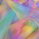 Rainbow Organza Voile Fabric - Bull Ring Fabrics