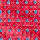Roses Patchwork Polycotton Fabric, Red - Bull Ring Fabrics