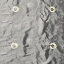 Silver Grey Embroidered Taffeta Fabric Circle Pattern 150cm - Bull Ring Fabrics