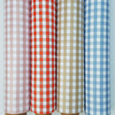 Small Gingham Checks PVC Oilcloth Fabric Printed Tablecloth - Bull Ring Fabrics