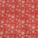 Snowflakes Xmas Polycotton Fabric 45" - Bull Ring Fabrics
