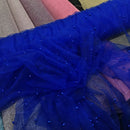 Soft Net Small Pearls Tulle Bridal Dress Fabric 60" - Bull Ring Fabrics