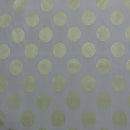 Spotted Circles Curtain Brocade Upholstery Fabric 140cm, Green - Bull Ring Fabrics