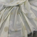 Spotted Taffeta Fabric Embroidered Circles Dress Craft Curtain 60" - Bull Ring Fabrics
