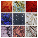 Spotted Taffeta Fabric Embroidered Circles Dress Craft Curtain 60" - Bull Ring Fabrics