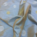Spotted Taffeta Fabric Embroidered Circles Dress Craft Curtain 60" - Bull Ring Fabrics