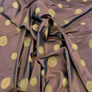 Spotted Taffeta Fabric Embroidered Circles Dress Craft Curtain 60" - Bull Ring Fabrics
