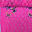Stretch Spandex Lace Fabric Floral Flowers Dress Bridal 54" - Bull Ring Fabrics