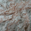 Stretch Spandex Lace Fabric Floral Flowers Dress Bridal 54" - Bull Ring Fabrics