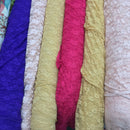 Stretch Spandex Lace Fabric Floral Flowers Dress Bridal 54" - Bull Ring Fabrics