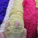 Stretch Spandex Lace Fabric Floral Flowers Dress Bridal 54" - Bull Ring Fabrics