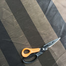 Thick Stripe Furnishing Fabric - Brown - Bull Ring Fabrics