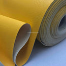 Vinyl Faux Leather Fabric 140cm, Yellow - Bull Ring Fabrics
