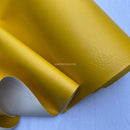 Vinyl Faux Leather Fabric 140cm, Yellow - Bull Ring Fabrics