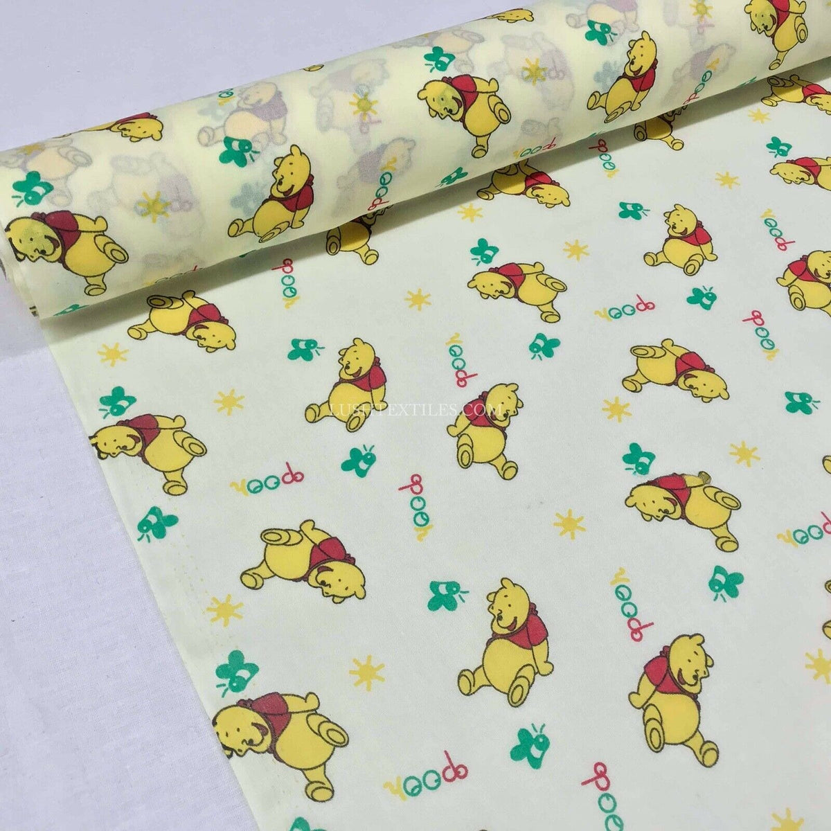 Winnie The Pooh Polycotton Fabric Crafts Quilting Bear 45" - Bull Ring Fabrics