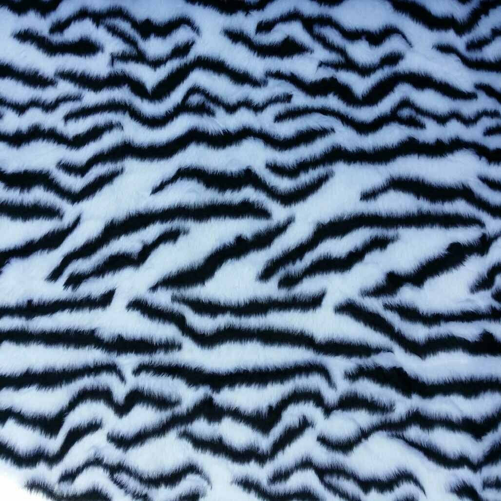 Zebra Velboa Animal Valboa Faux Fur Craft Fabric - Bull Ring Fabrics