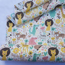 Zoo Animals Polycotton Fabric - Bull Ring Fabrics